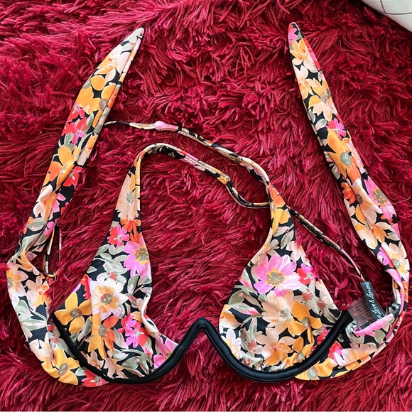 For Love and Lemons S Vienna Floral Underwire Top - Picture 4 of 4